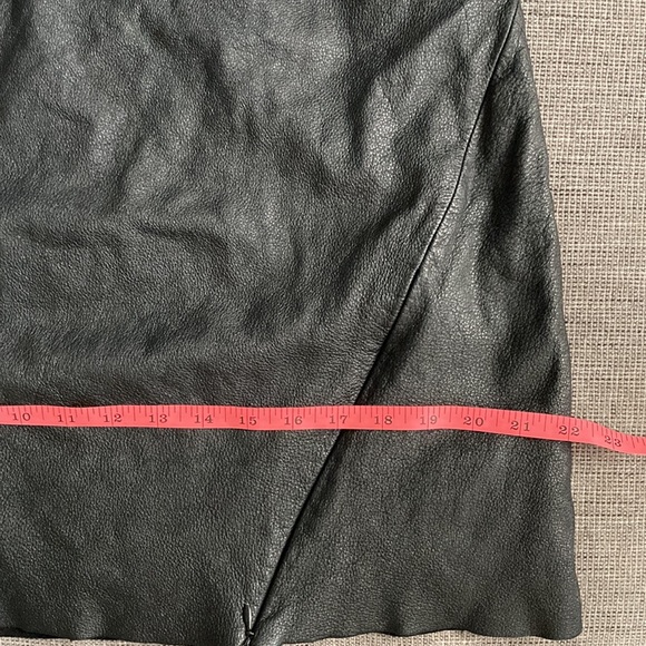 NWOT Lane Bryant Leather Skirt Asymmetric Zip 18 - Picture 8 of 10